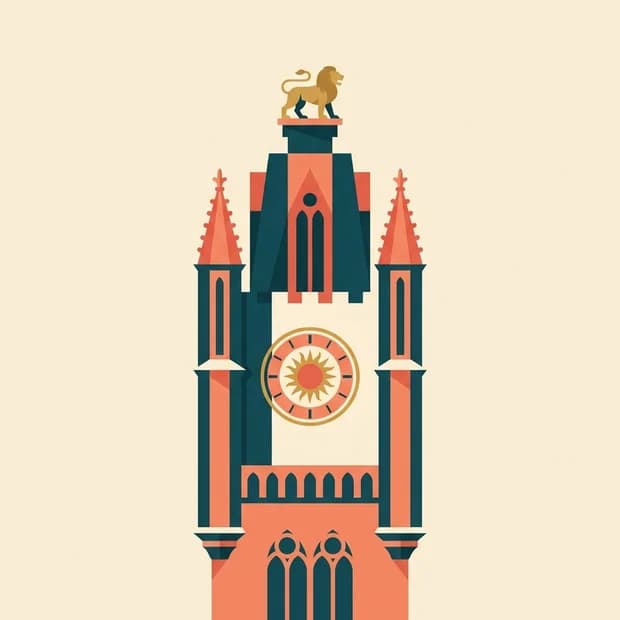 Le beffroi de Douai, illustration