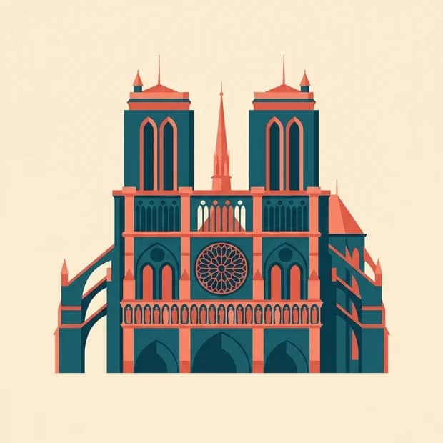La cathédrale Notre-Dame de Paris, illustration