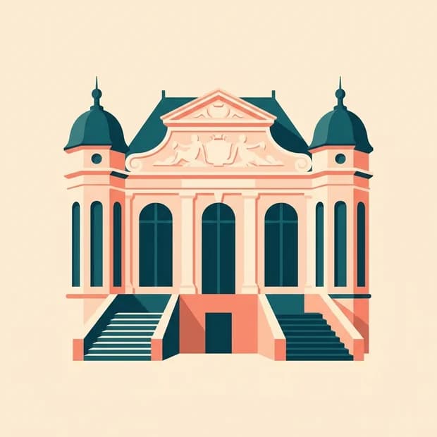 La façade historique de l'hôtel de ville de Valenciennes, illustration